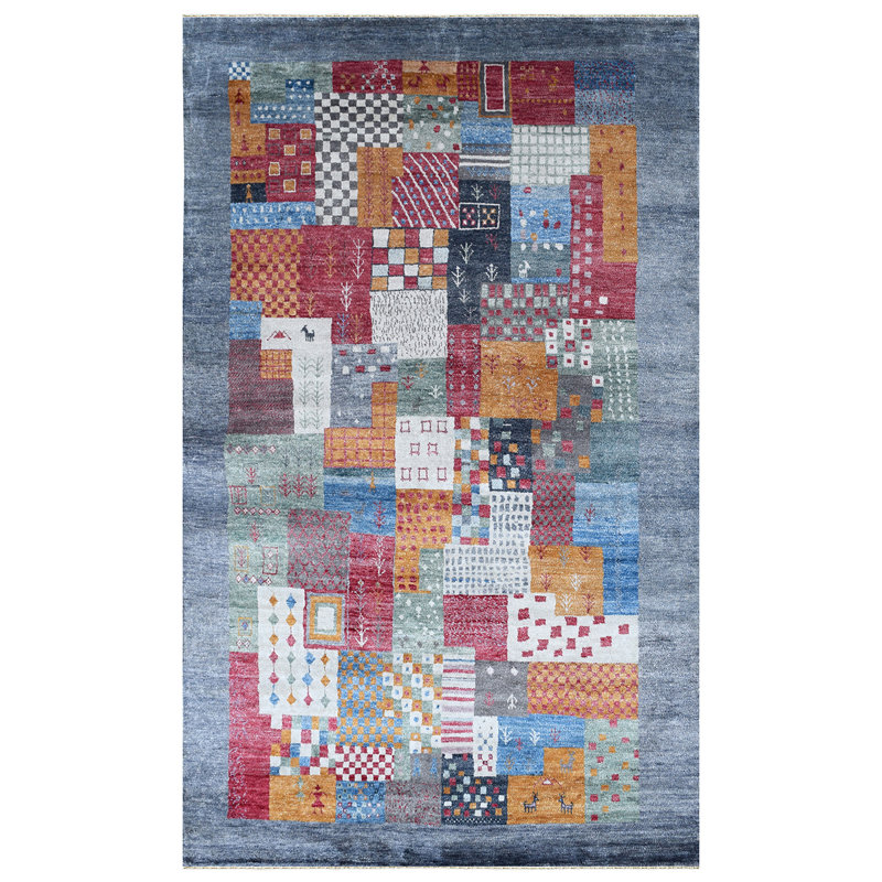 Patchwork Area Rug, Rectangle 5' x 8'