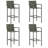 Patio Bar Table and Stools Set Poly Rattan-437745337
