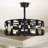 Helle 25 Inch Elegant Matte Black Ceiling Fan With Remote