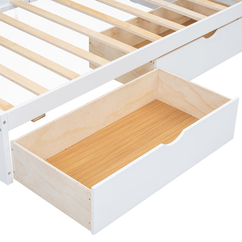 Twin Size Daybed With Storage, White