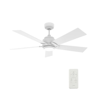 Ascender Smart Ceiling Fan with Remote, Light Kit Included, Works with Google Assistant, Amazon Alexa, and Siri Shortcuts.