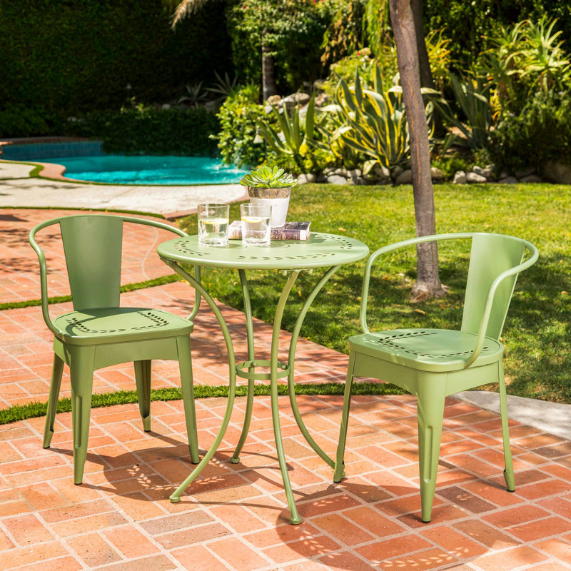 ENSEMBLE MÉTAL 3 PCS LOURDES