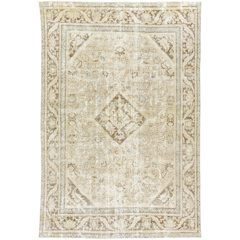 Antique One Of A Kind One-of-a-Kind 8'8" X 11'3" Hand Knotted Area Rug