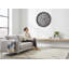 30 Inch Round Large Oversized Transitional Wall Clock Brown | Gift Idea