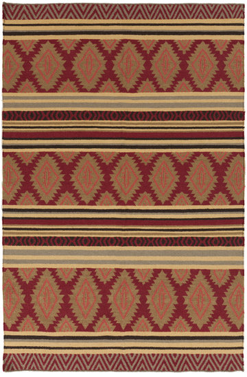 Karn Wool Striped Indoor Rug, Rectangle 2' x 3'