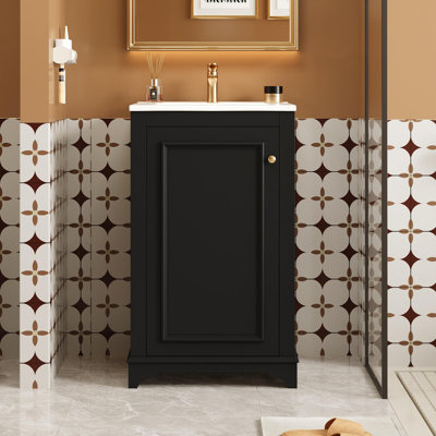 Meuble-lavabo de 20 po avec lavabo en céramique