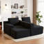 Canapé modulaire 91,1 po sans assemblage modulaire sans compression avec repose-pieds amovible-129990781