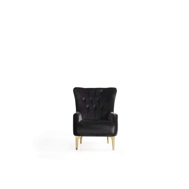Chaise de style moderne, Polyester noir
