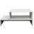 White Coffee Table With Appealing Architectural Form And Storage Facility Impressive Shape