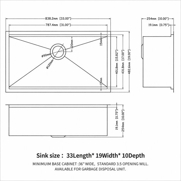 Dimensions du produit