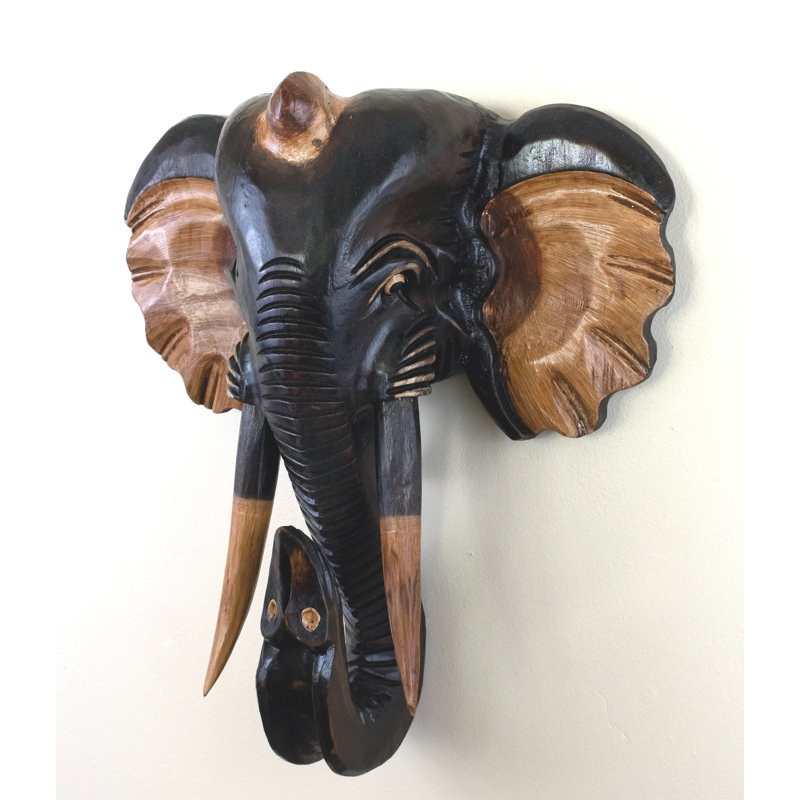 Sculpture murale éléphant
