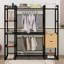 Armoire ouverte avec tiroirs et solution de rangement moderne pour chambre à coucher-1036342546