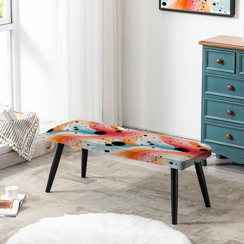 Motif à pois Nomadic - Banc rembourré à pois noir