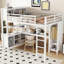 Lit mezzanine en métal avec garde-robe et bureau en L, lit mezzanine avec cubes de rangement pour enfants, adolescents, adultes-1269005368-1269005350