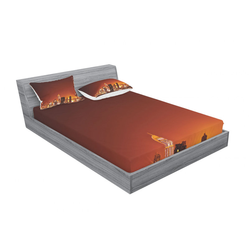 Microfiber Sheet Set, Queen Sheet Set with Fitted Sheet