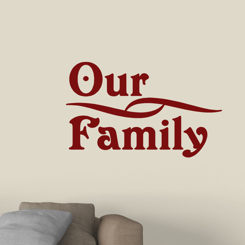 Adhésif décoratif «Our Family», Canneberge