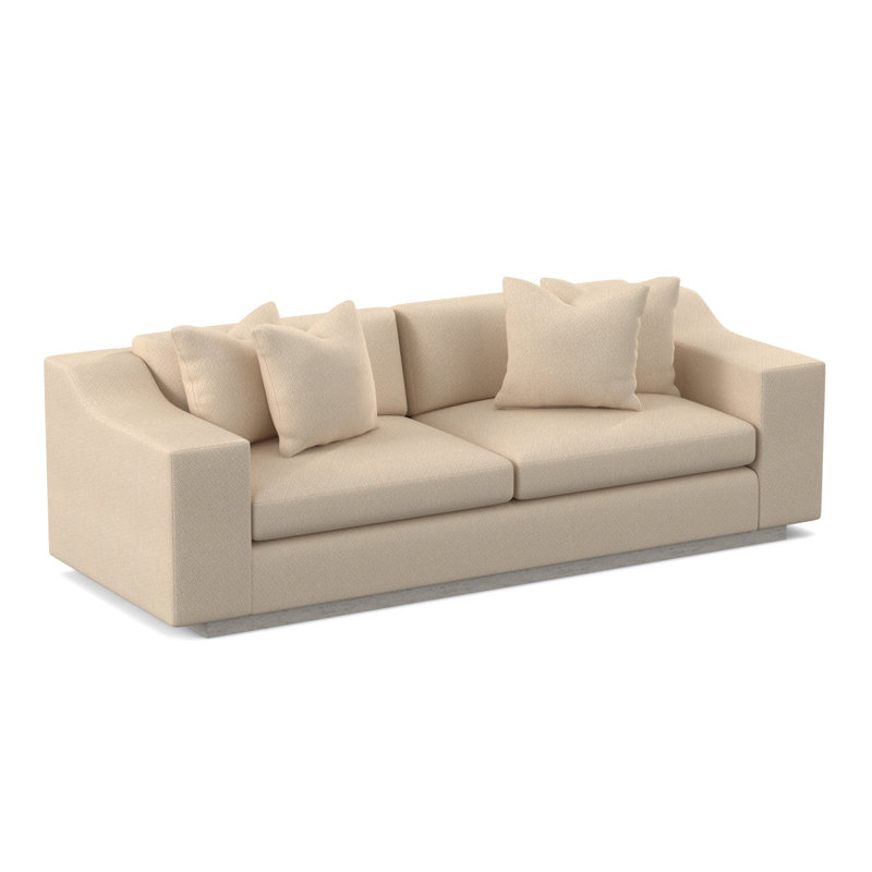 Barrett Sofa, Bisque, Filigree Ivory 100% Polyester