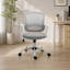 Chaise de bureau ergonomique en maille avec bascule et soutien lombaire