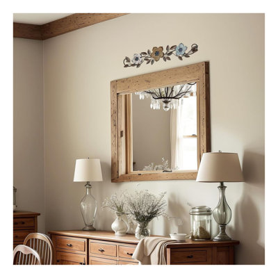 Rouleau de décoration murale rétro en métal 15,7 pouces