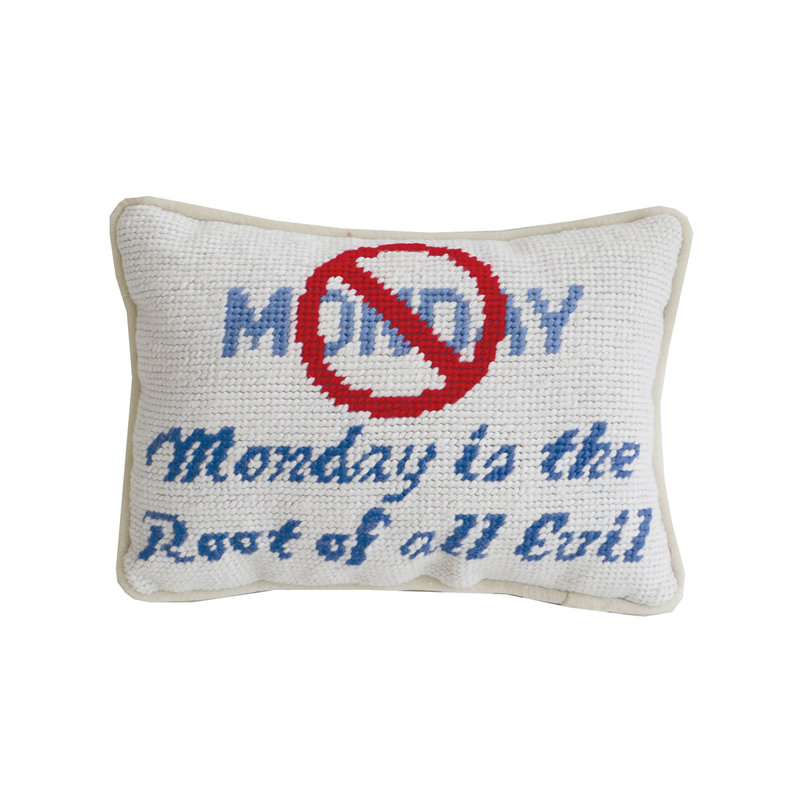 The Root Needlepoint Petite Throw Pillow