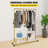 Zarmeen 47.2'' Rolling Industrial Pipe Clothing Rack