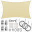Toile d'ombrage rectangulaire Royal Shade avec treuil d'installation-114890858-114890842