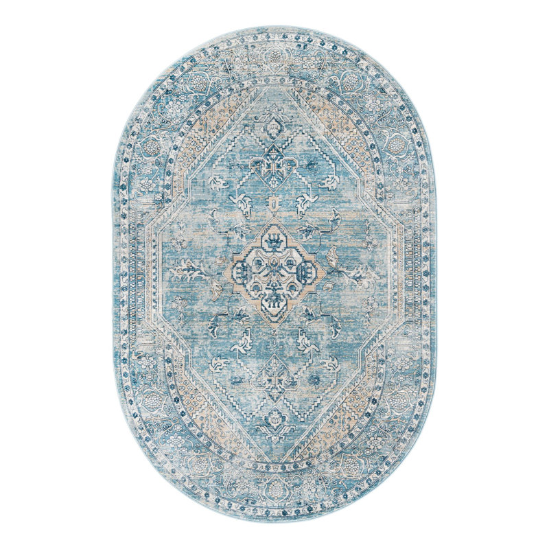 Alabama Oriental Indoor Rug, Oval 5'3" x 8'