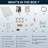 6 Body Jet Shower Systems With 11.8"Rain Shower And High Pressure Handheld, Rough In-Valve-94341540