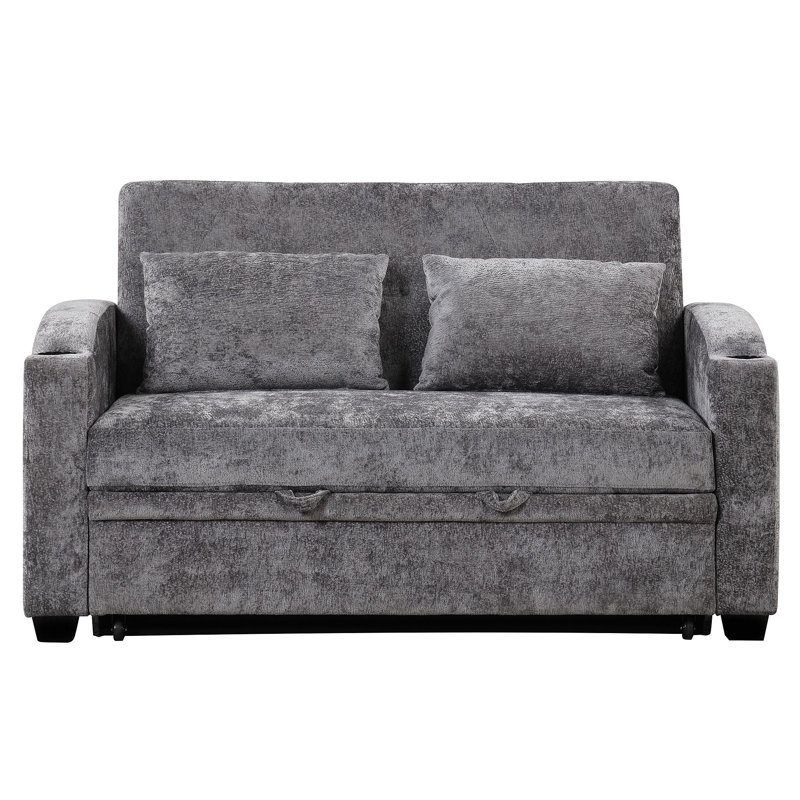 Canapé-lit convertible en chenille 61,6 po