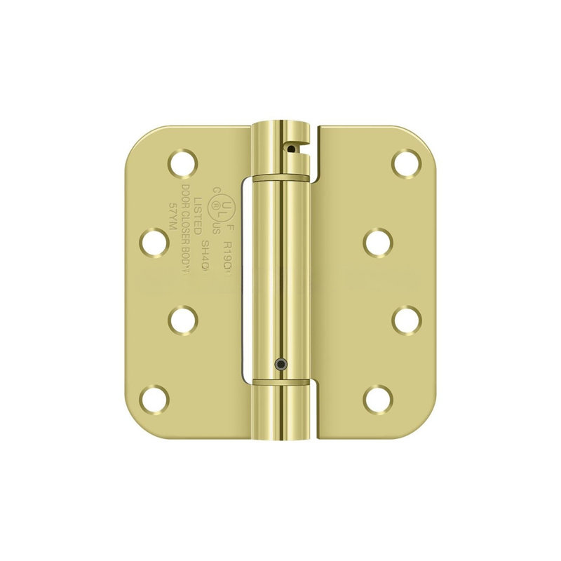 Steel Butt Bearing Hinge, Polished Brass