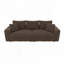 Corduroy 3-Seat Sofa with Soft Pillow，,Convertible Deep Seat Sofa-1989500816-1989500819-1989500820