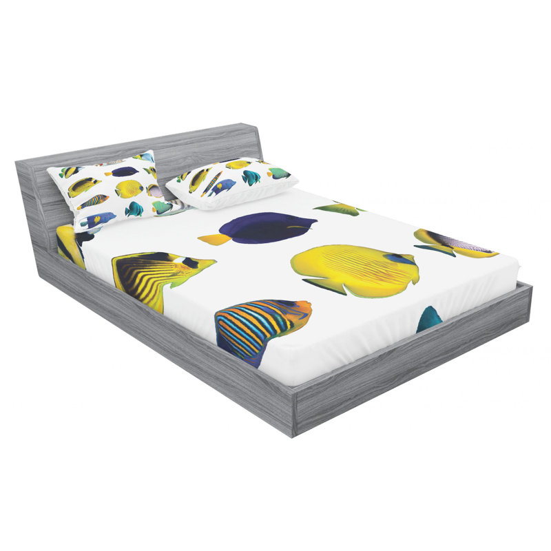 Microfiber Sheet Set, Queen Sheet Set with Fitted Sheet