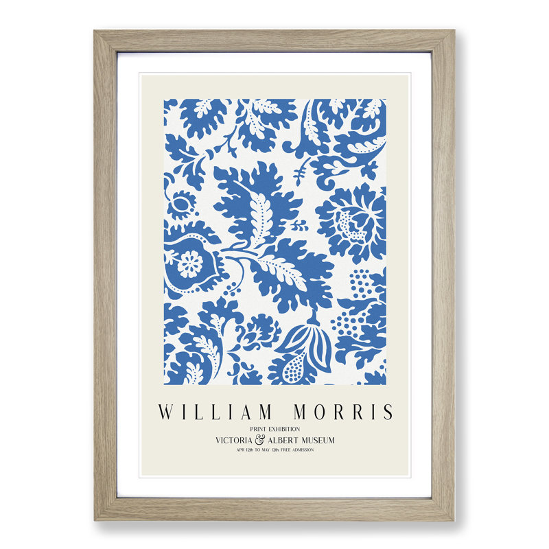 Venetian Pattern by William Morris - Picture Frame Art Prints, Oak, 36cm H x 27cm W x 2cm D