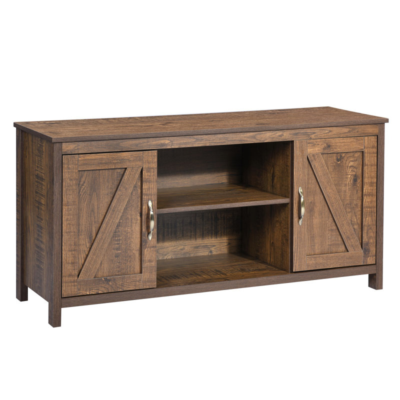 Abou Unfinished TV Stand for TVs up to 43", Vintage Brown