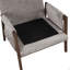 Fauteuil d'appoint moderne en velours gris-884735519