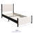 Upholstered Wingback Bed Solid Wood Platform Bed Frame-2113539472