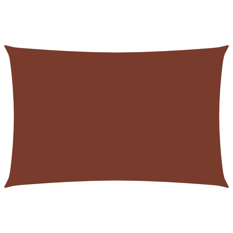 Plato Rectangular Shade Sail, Terracotta, 450cm x 200cm