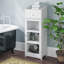 Solid Wood Freestanding Linen Cabinet