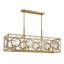 Lustre linéaire à 8 lumières Balfour en laiton-1744702530