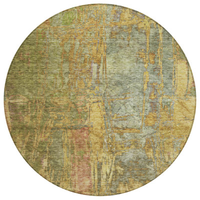 Machine Washable Indoor/Outdoor Kaczor ACN2236 Abstract Rug