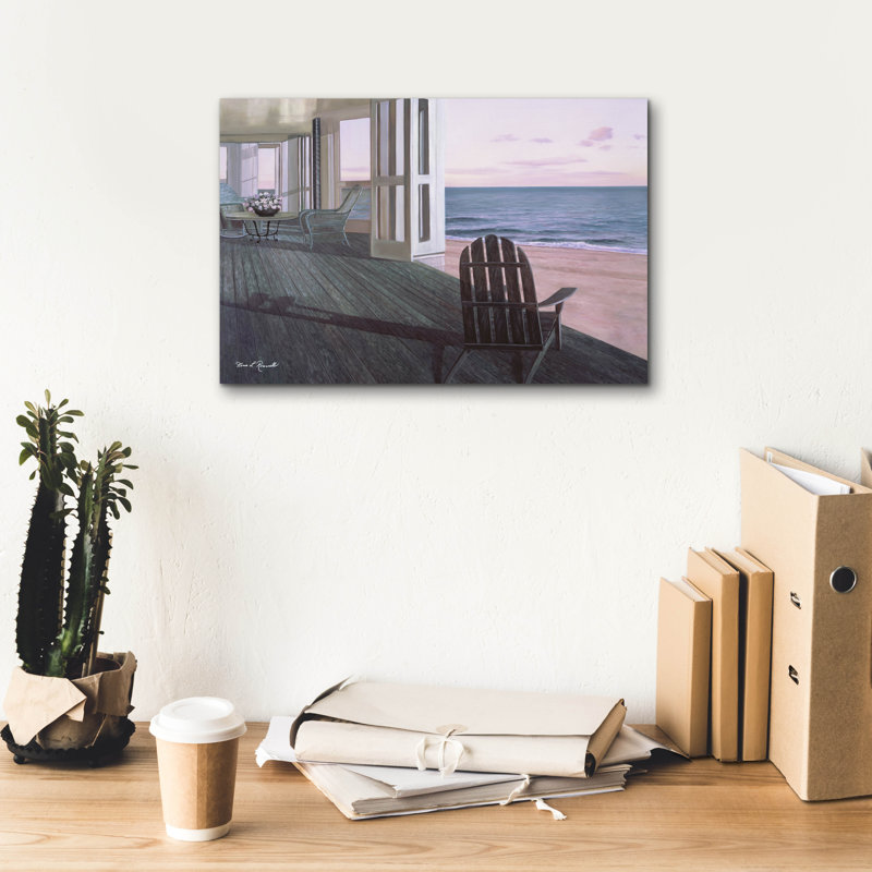 «Beach House» par Diane Romanello, H 12 po x l 18 po x P 0,75 po