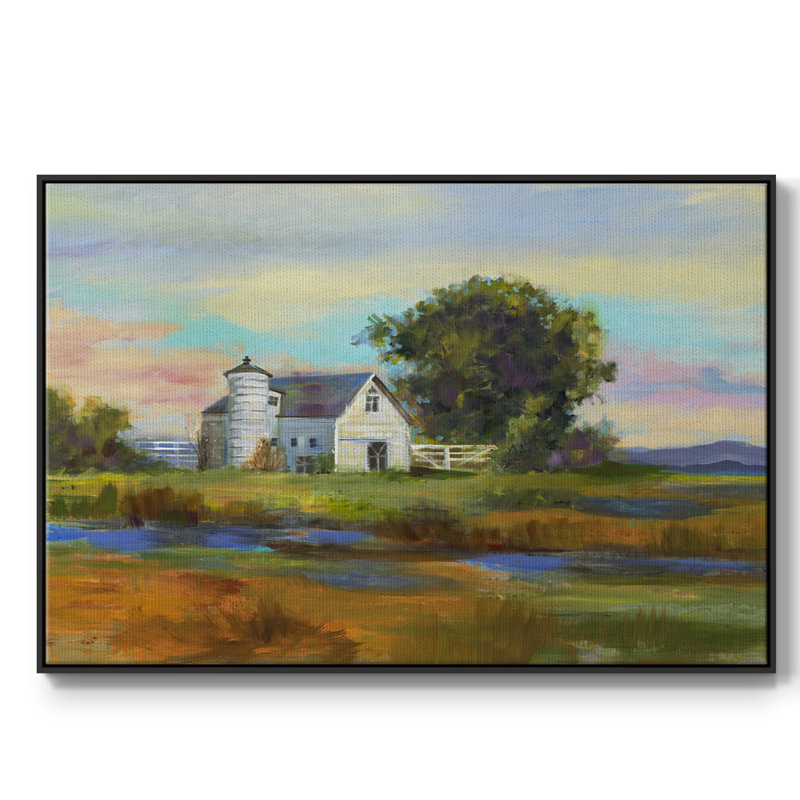 «Down By The Barn», reproduction d'art sur toile, H 27 po x l 41 po x P 2 po, Noir