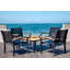 SoHo 42" Square Teak Aluminum Outdoor Coffee Table-774544322