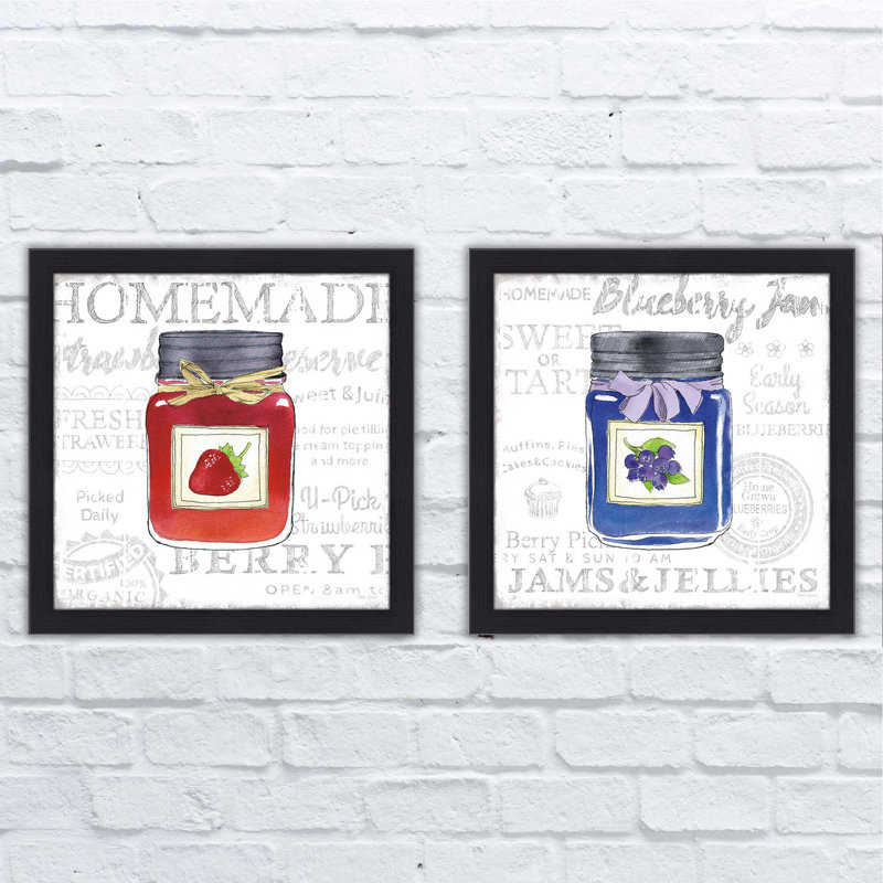 " Canning Kitchen I " 2 Piece Art Graphic Art Print, 16.5" H x 33" W, No Mat