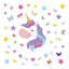 Magical Unicorn and Butterflies Kids Wall Sticker