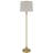 100 Watt Hailey Metal Floor Lamp With Hardback Linen Shade