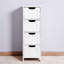 Armoire de rangement blanche pour salle de bain