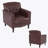 Enoks Tufted Leather Armchair-2044316490