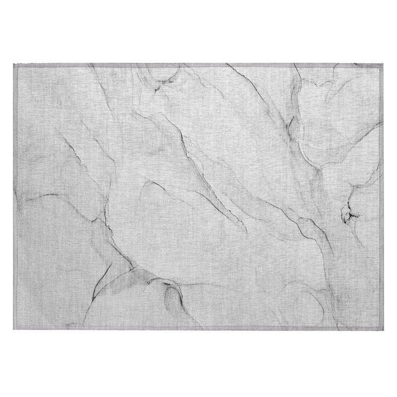 Tapis extérieur lavable antidérapant 2 pi x 3 pi gris