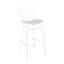 Tabourets de bar en fil de fer de 28 po Cantalupo avec coussin de siège en similicuir-77353052
